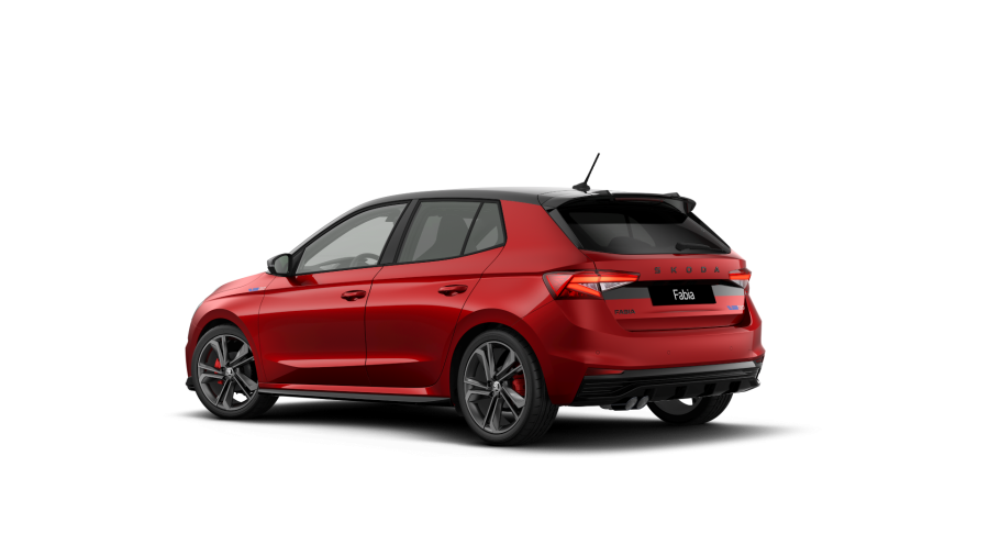 Škoda Fabia, 1,5 TSI 130 kW 7° automatická DSG, barva červená
