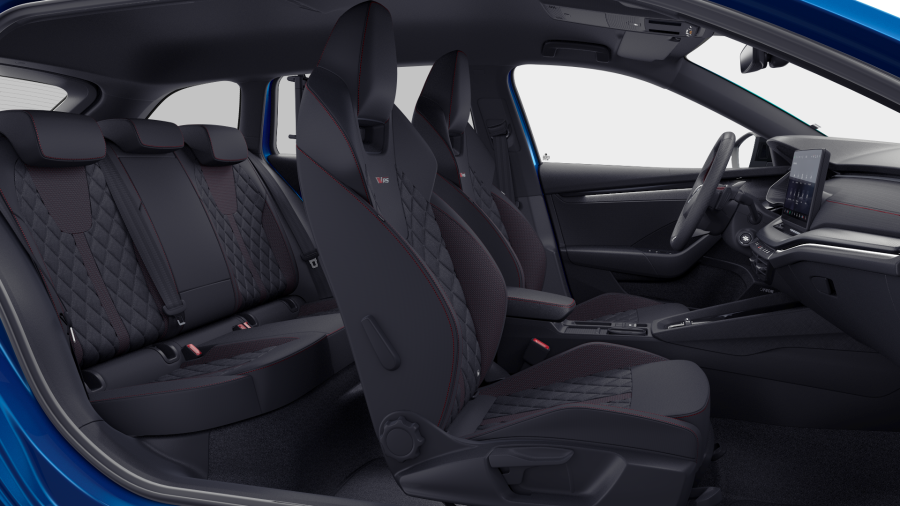 Škoda Octavia, 2,0 TSI 195 kW 7° automatická DSG, barva modrá