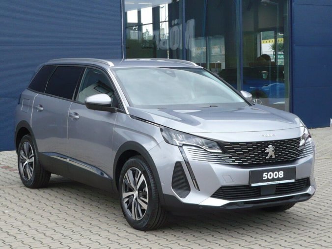 Peugeot 5008, ALLURE PACK 1,5BlueHDI 130k + VÝHŘEV SKLADEM, barva šedá