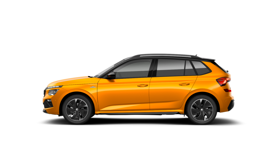 Škoda Kamiq, 1,0 TSI 85 kW 7° automatická DSG, barva oranžová