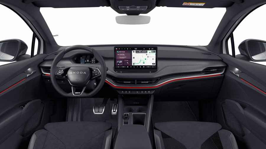 Škoda Enyaq iV, 82 kWh 210,00 kW 1° automatická, barva bílá