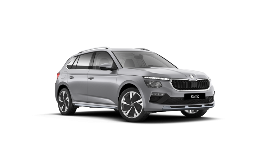 Škoda Kamiq, 1,5 TSI 110 kW 6° manuální, barva stříbrná