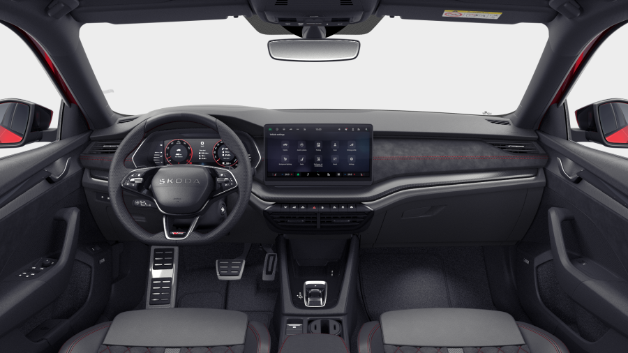 Škoda Octavia, 2,0 TSI 195 kW 7° automatická DSG, barva červená