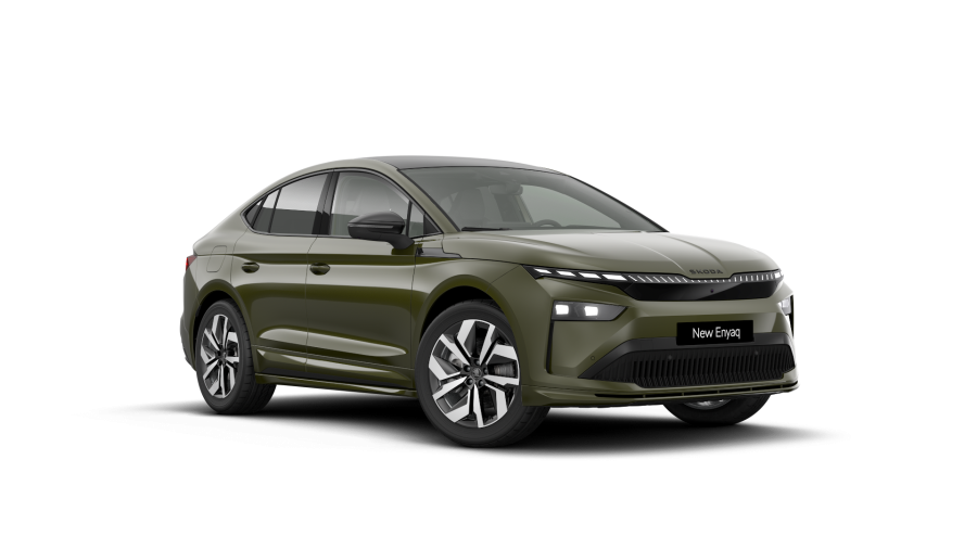 Škoda Enyaq iV, 82 kWh 1-stup. automat. 4x4, barva zelená