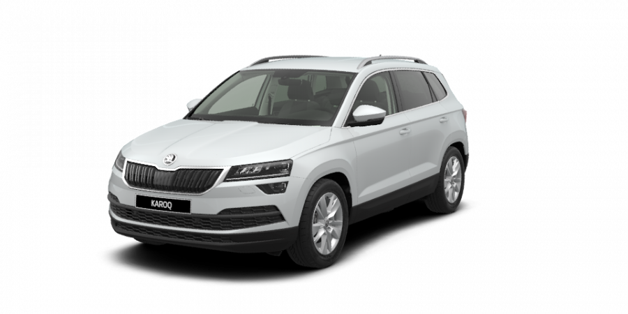 Škoda Karoq, 1,5 TSI 110 kW 6-stup. mech., barva bílá