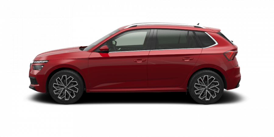 Škoda Kamiq, 1,5 TSI 110 kW 6-stup. mech., barva červená