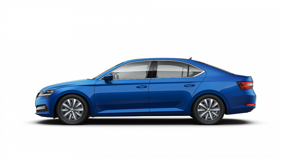 Škoda Superb, 1,5 TSI 110 kW 6-stup. mech., barva modrá