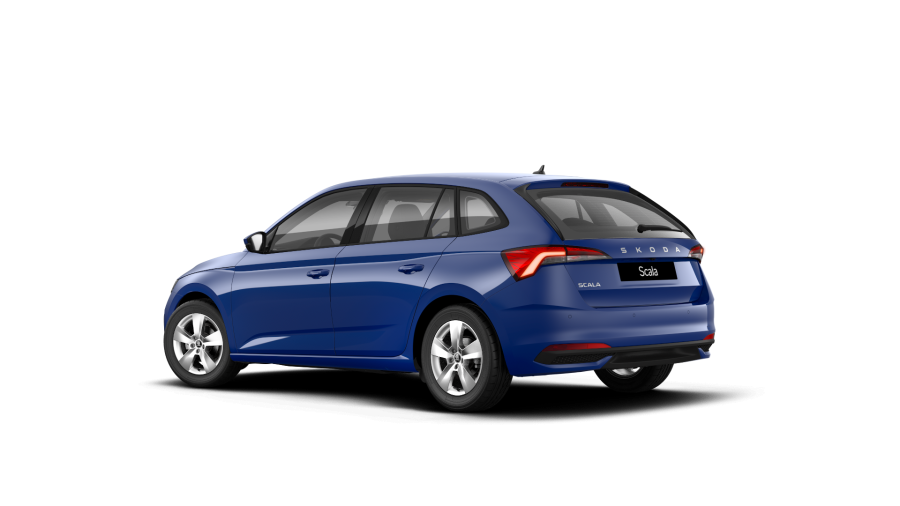 Škoda Scala, 1,0 TSI 70 kW 5° manuální, barva modrá