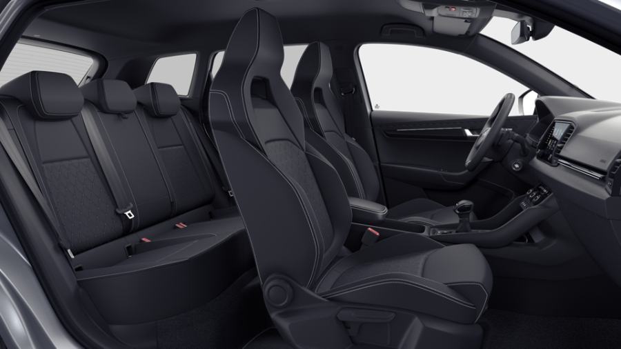 Škoda Karoq, 1,5 TSI 110 kW 7° automatická DSG, barva stříbrná