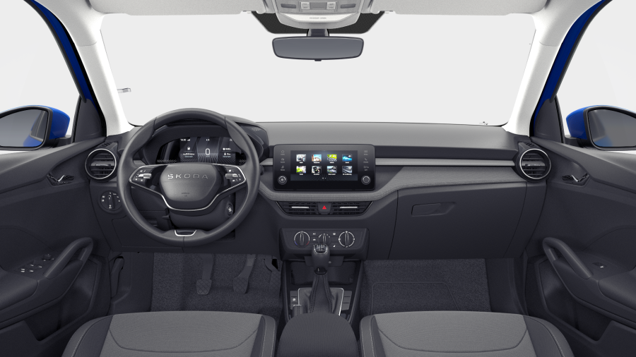Škoda Fabia, 1,0 MPI 59 kW 5° manuální, barva modrá