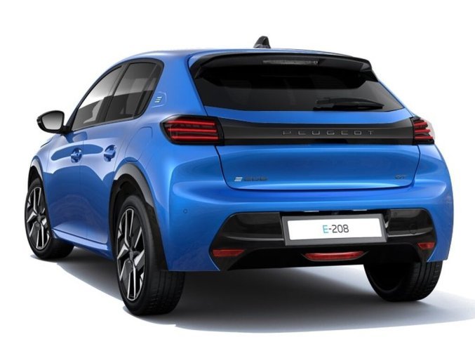 Peugeot 208, Peugeot 208 GT Elektromotor 115 kW / 156 k (Baterie 51 kWh) - 8288, barva modrá