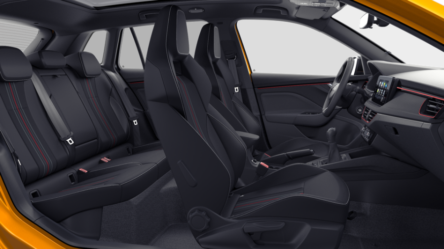 Škoda Kamiq, 1,0 TSI 85 kW 6-stup. mech., barva oranžová