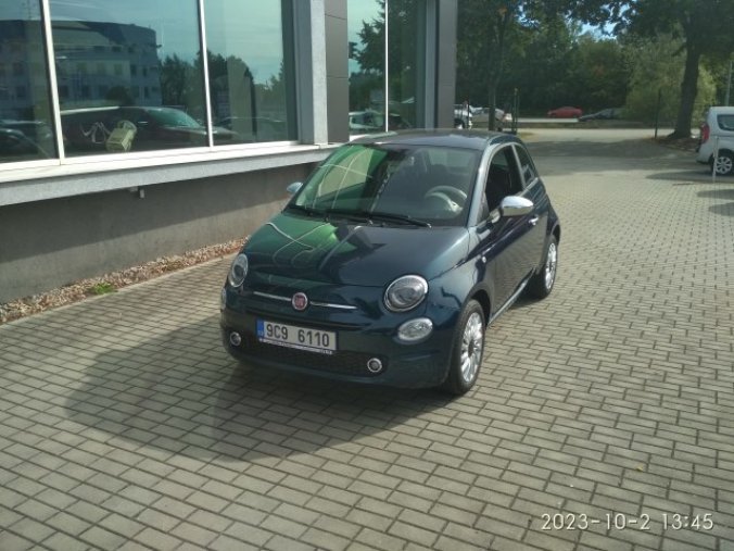 Fiat 500, 1.0 BSG 70k Hybrid, barva modrá