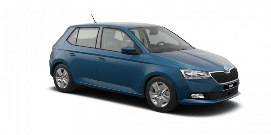 Škoda Fabia, 1,0 TSI 70 kW 5-stup. mech., barva modrá