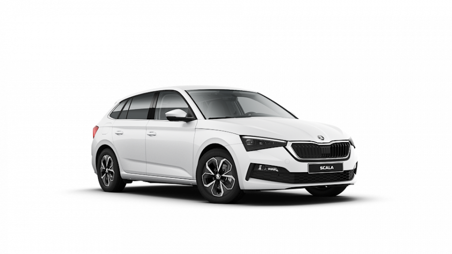 Škoda Scala, 1,5 TSI 110 kW 6-stup. mech., barva bílá