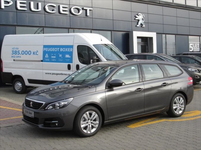 Peugeot 308, 1.2 110k SW Active MAN6, barva šedá