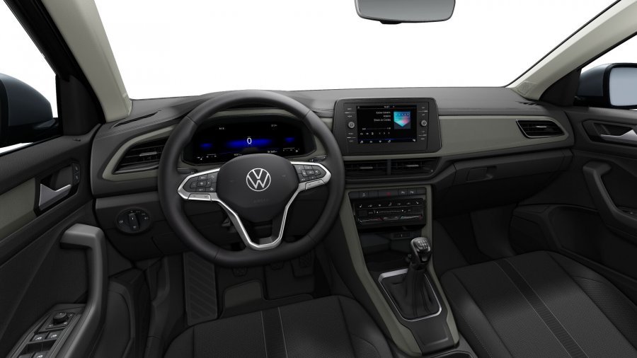 Volkswagen T-Roc, T-Roc Life 1,0 TSI 81kW 6G, barva šedá