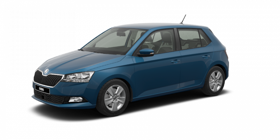 Škoda Fabia, 1,0 TSI 70 kW 5-stup. mech., barva modrá