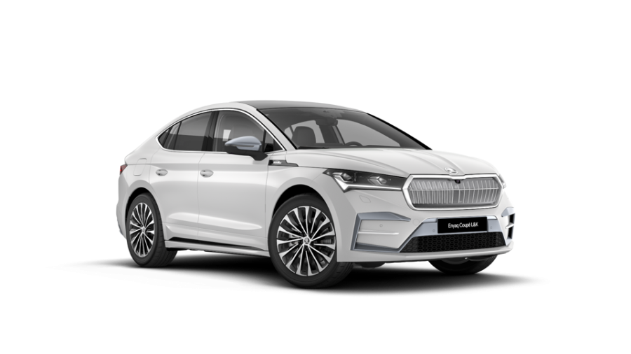 Škoda Enyaq iV, 82 kWh 210,00 kW 1-stup. automat. 4x4, barva bílá