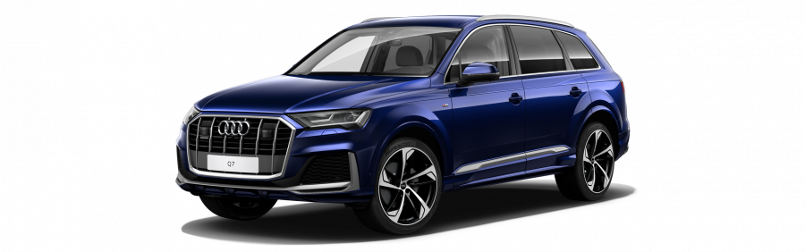 Audi Q7, Q7 S line 45 TDI quattro, barva modrá