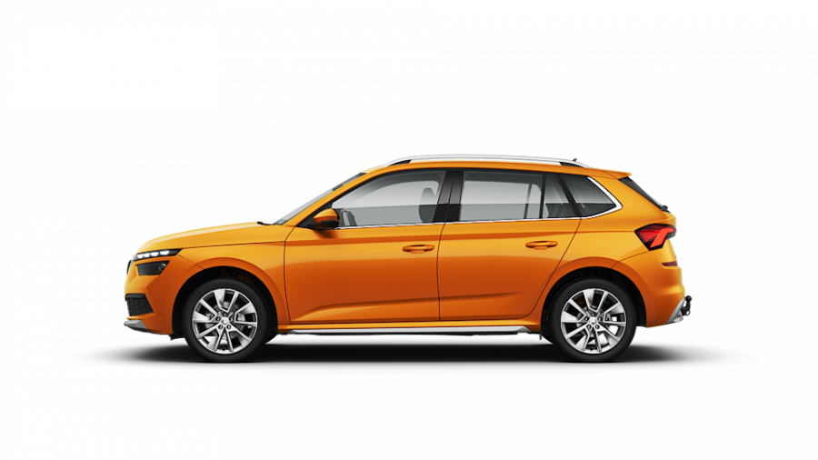 Škoda Kamiq, 1,0 TSI 81 KW 7-stup. automat., barva oranžová