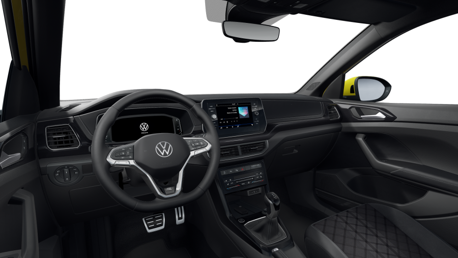 Volkswagen T-Cross, T-Cross R-Line 1.5 TSI 110 kW 7DSG, barva žlutá