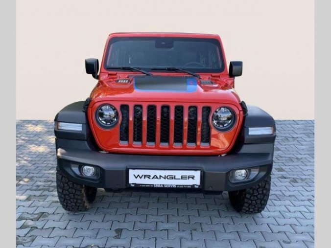 Jeep Wrangler, 2.0T 4xe PHEV 380k 8AT Rubicon, barva červená