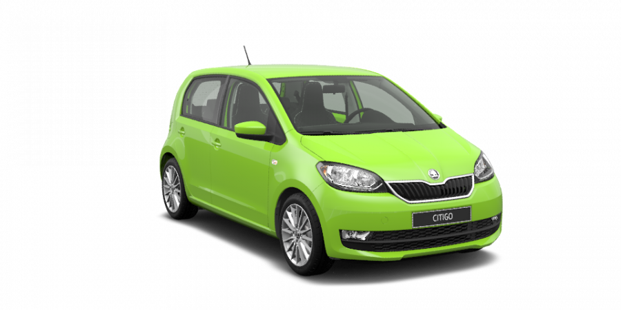 Škoda Citigo, 1,0 MPI 44 kW 5-stup. mech., barva zelená