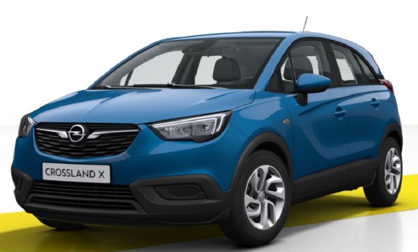 Opel Crossland X, 1.2 turbo 81kw, barva modrá