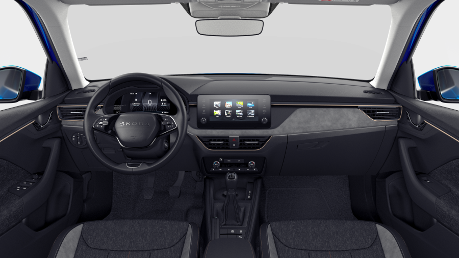Škoda Kamiq, 1,0 TSI 85 kW 6° manuální, barva modrá