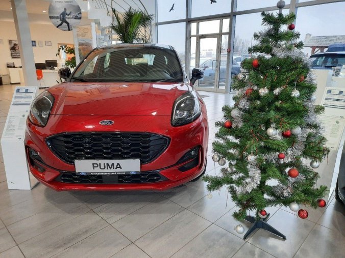 Ford Puma, ST-Line, 5dveřová, 1.0 EcoBoost 92 kW/125 k, 7st. automatická DCT, barva červená