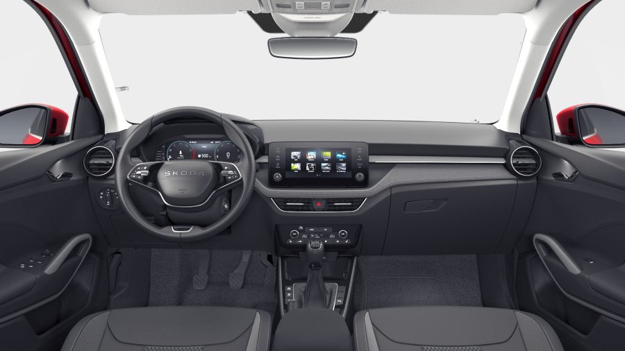 Škoda Fabia, 1,0 TSI 85 kW 6° manuální, barva červená