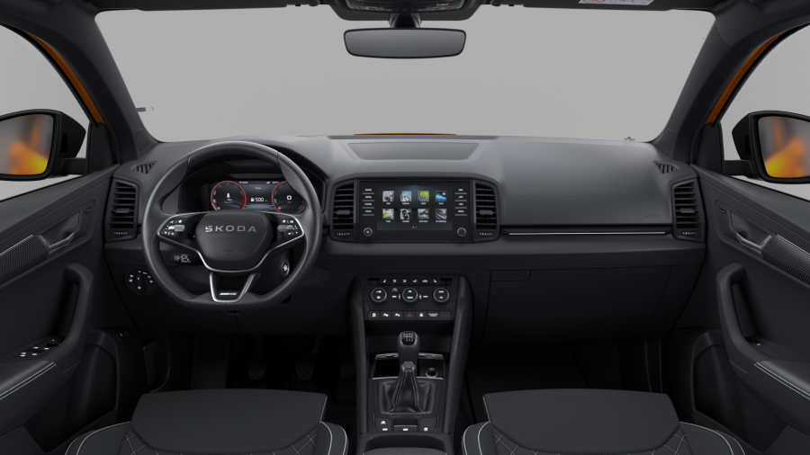 Škoda Karoq, 1,5 TSI 110 kW 6-stup. mech., barva oranžová