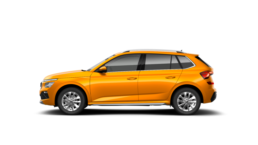 Škoda Kamiq, 1,0 TSI 85 kW 6-stup. mech., barva oranžová