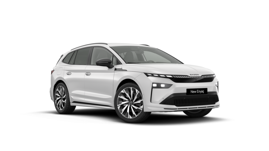 Škoda Enyaq iV, 82 kWh 1° automatická 4x4, barva bílá