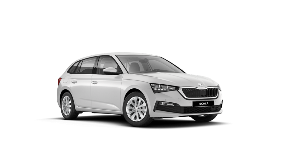 Škoda Scala, 1,0 TSI 81 KW 6-stup. mech., barva bílá