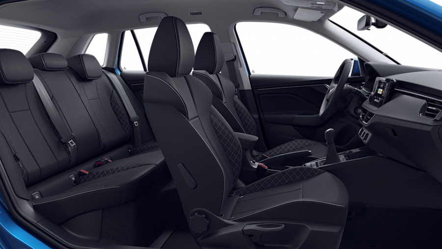 Škoda Kamiq, 1,0 TSI 70 kW 5-stup. mech., barva modrá