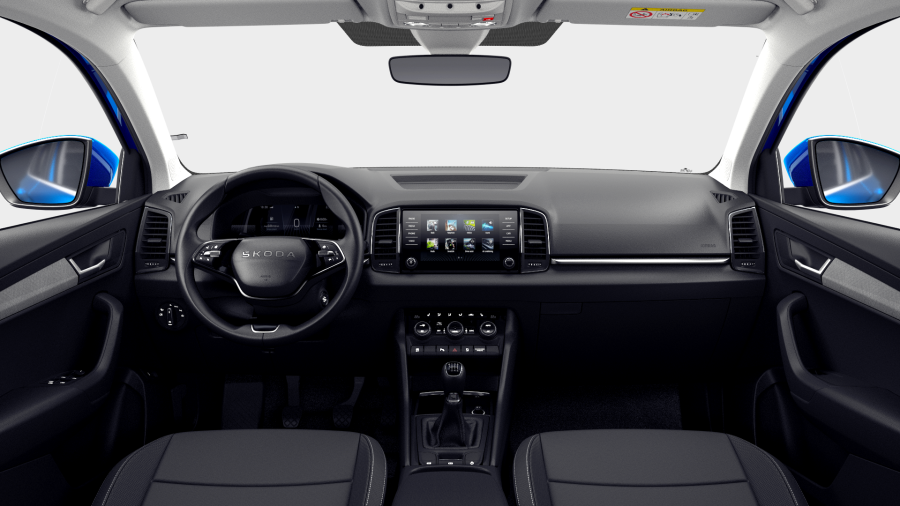 Škoda Karoq, 1,5 TSI 110 kW 6° manuální, barva modrá