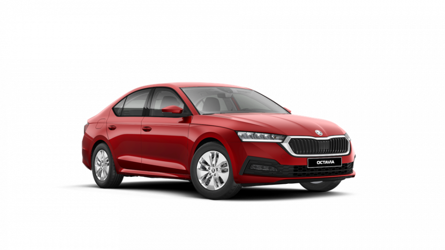 Škoda Octavia, 1,5 TSI 110 kW 6-stup. mech., barva červená