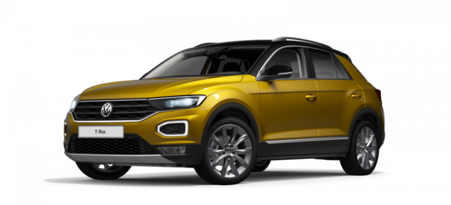 Volkswagen T-Roc, Style 1,5 TSI ACT 7DSG, barva žlutá