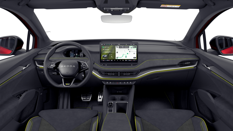 Škoda Elroq, 84 kWh 1° převodovka 4x4, barva červená