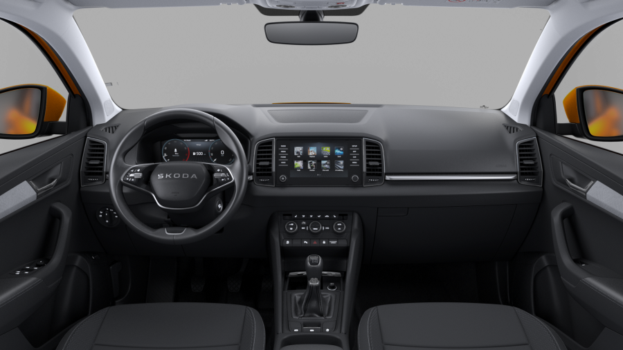 Škoda Karoq, 1,5 TSI 110 kW 6-stup. mech., barva oranžová