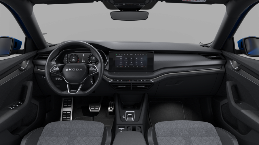 Škoda Octavia, 1,5 TSI m-HEV 110 kW 7-stup. automat., barva modrá