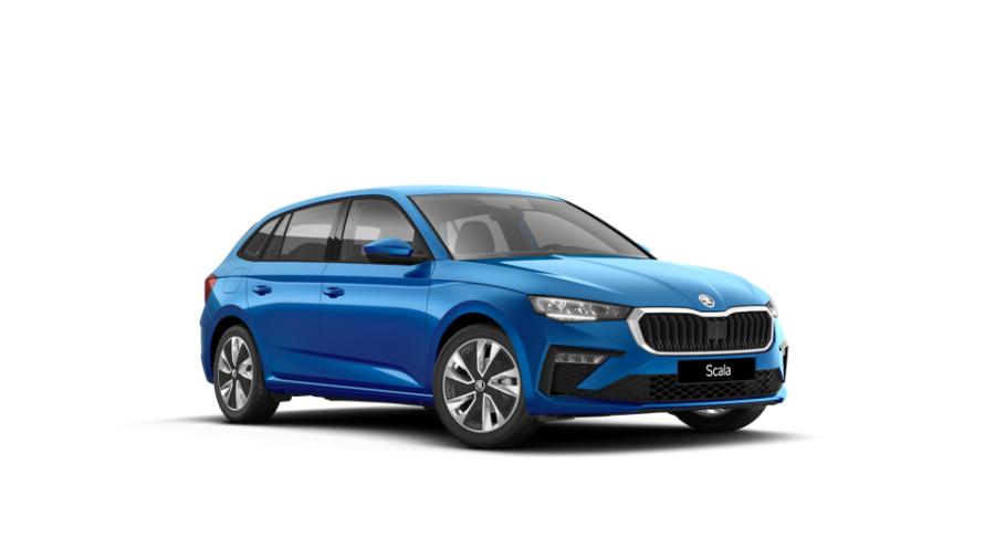 Škoda Scala, 1,0 TSI 85 kW 6-stup. mech., barva modrá