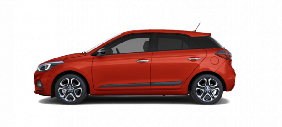 Hyundai i20, 1,25i 55 kW (95 NAT) 5 st. man, barva červená