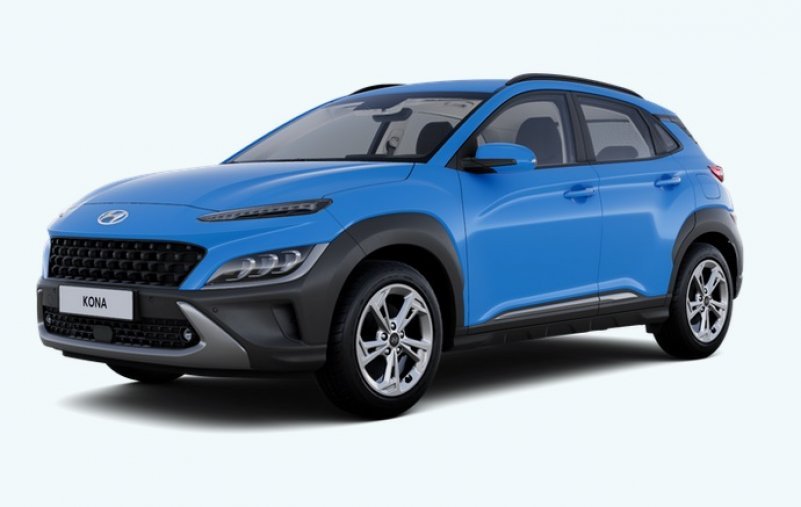 Hyundai Kona, 1,6 T-GDI 145 kW (95 NAT) 7 st. DCT, barva modrá