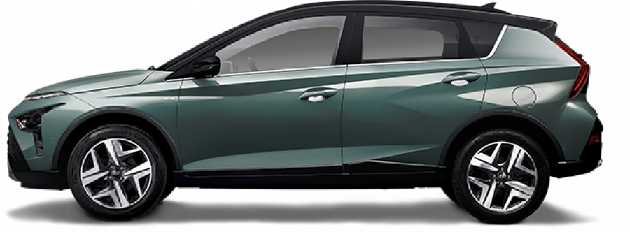 Hyundai Bayon, 1,0 T-GDI 73.6 kW (95 NAT) 7 st. DCT, barva zelená