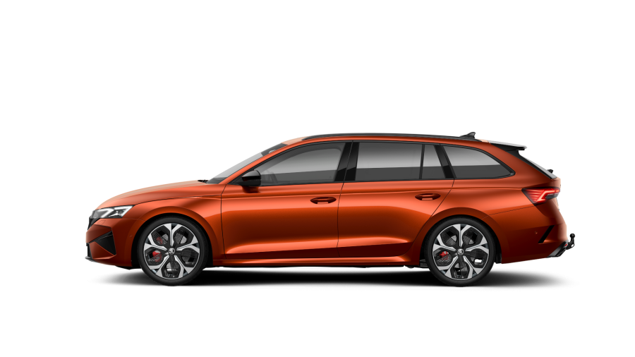 Škoda Octavia, 2,0 TSI 195 kW 7° automatická DSG, barva oranžová