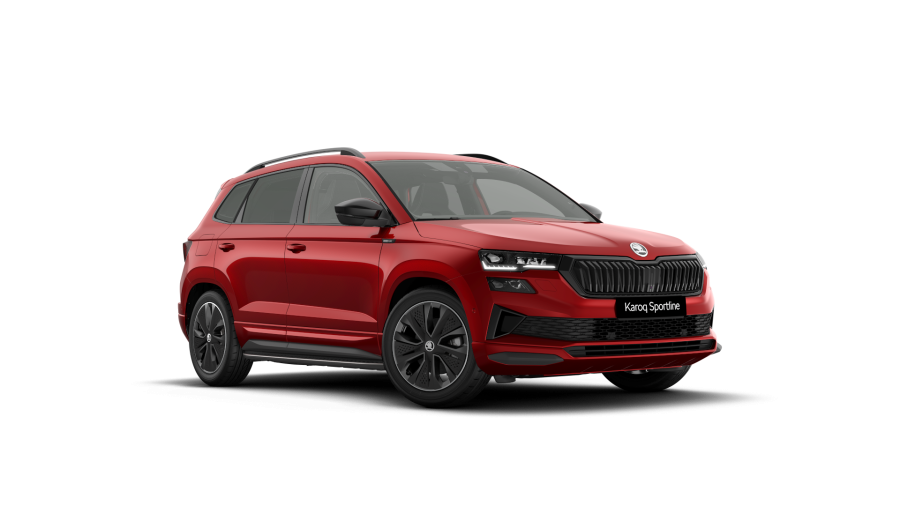Škoda Karoq, 1,5 TSI 110 kW 7° automatická DSG, barva červená
