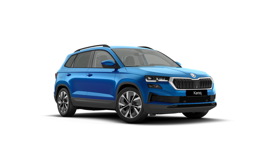 Škoda Karoq, 1,5 TSI 110 kW 7° automatická DSG, barva modrá